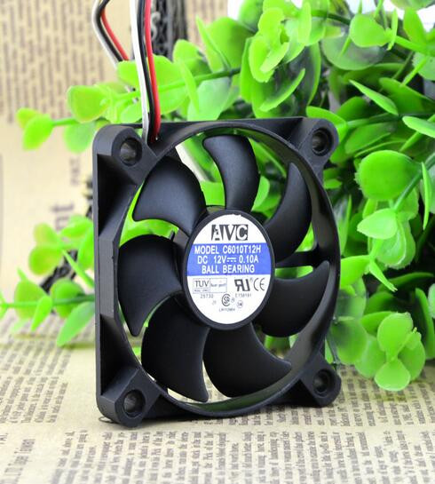 Original AVC C6010T12H Cooling Fan 12V 0.1A 1.2W 3wires C6010T12H Fans